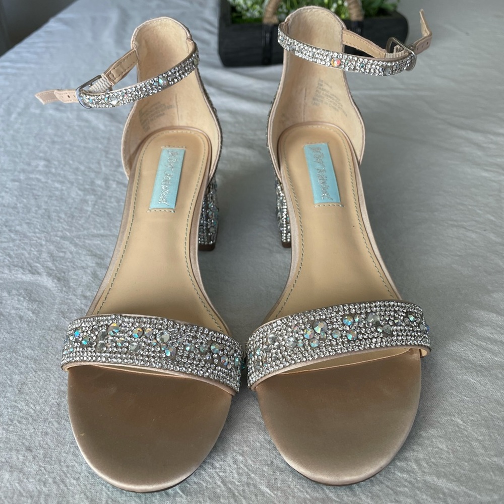 Sparkly Betsy Johnson Strap Heel